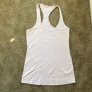 Lululemon athletica light pink long tank size 8